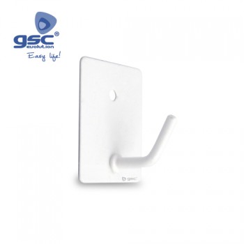 Cabide adesivo branco médio (blister com 3 unidades) Ref. 3802791