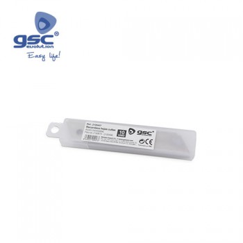 Lâminas de substituição de 18mm (para cortador Ref. 2100675-2100456) (blister 10 unidades) Ref. 2100457