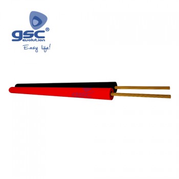 Cabo paralelo vermelho/preto (Rolo 100M) Ref. 3902904-3902905-3902906