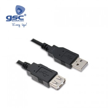 Cabo USB macho para USB fêmea Ref. 1401691-1401692