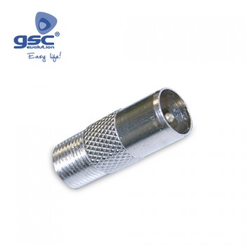 Adaptador coaxial fêmea para macho Ref. 2601353