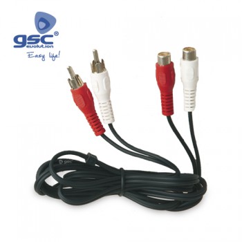 2 conexão de áudio RCA Ref. 2600932-2600933