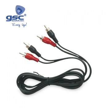 2 conexão de áudio RCA Ref. 2600934-2600935