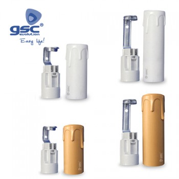 Castiçal tipo vela (E14) Ref. 002203325-002203326-002203362-002203363