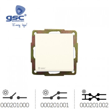 Interruptor / Interruptor de Embutir (Branco) Ref. 000201000-000201001-000201002